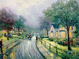 Thomas Kinkade HOMETOWN MEMORIES painting